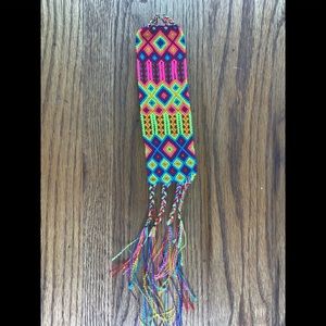 Boho friendship bracelet extra wide